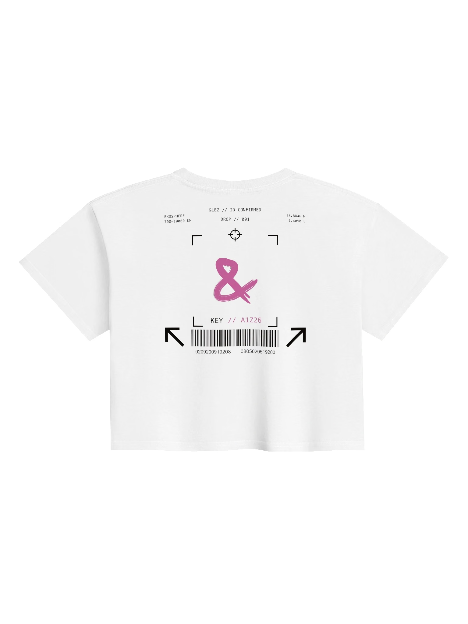 DROP // 001 // CROP-TOP // WHITE — back